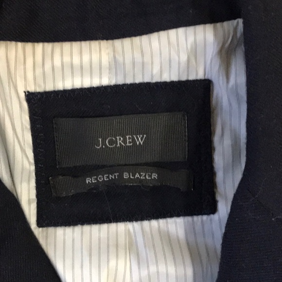 J.Crew dark navy wool one button Regent blazer jacket - Picture 7 of 11